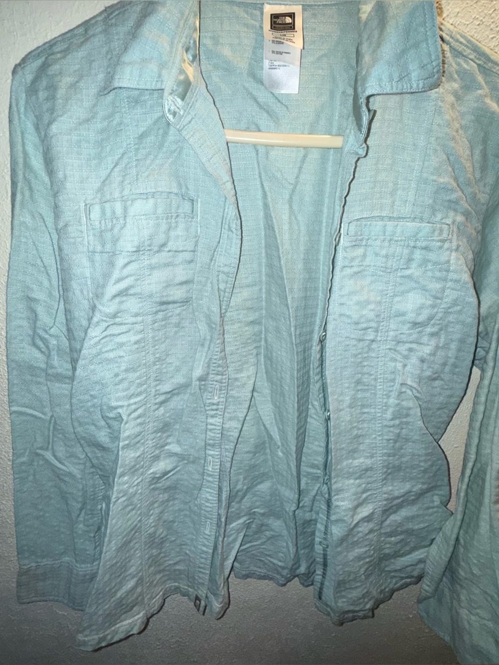 The North Face Pale Blue Button-Up Shirt